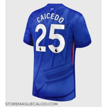 Chelsea Moises Caicedo #25 Maglia Gara Casa Repliche 2025-26